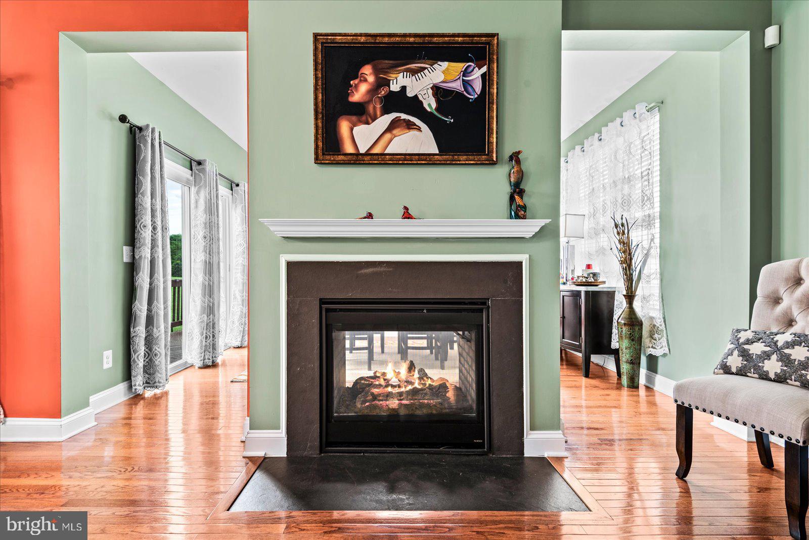 2077 Chesterfield Road Locust Grove, VA 22508 - Photo 12 of 46 Living Room with dual sided fireplace