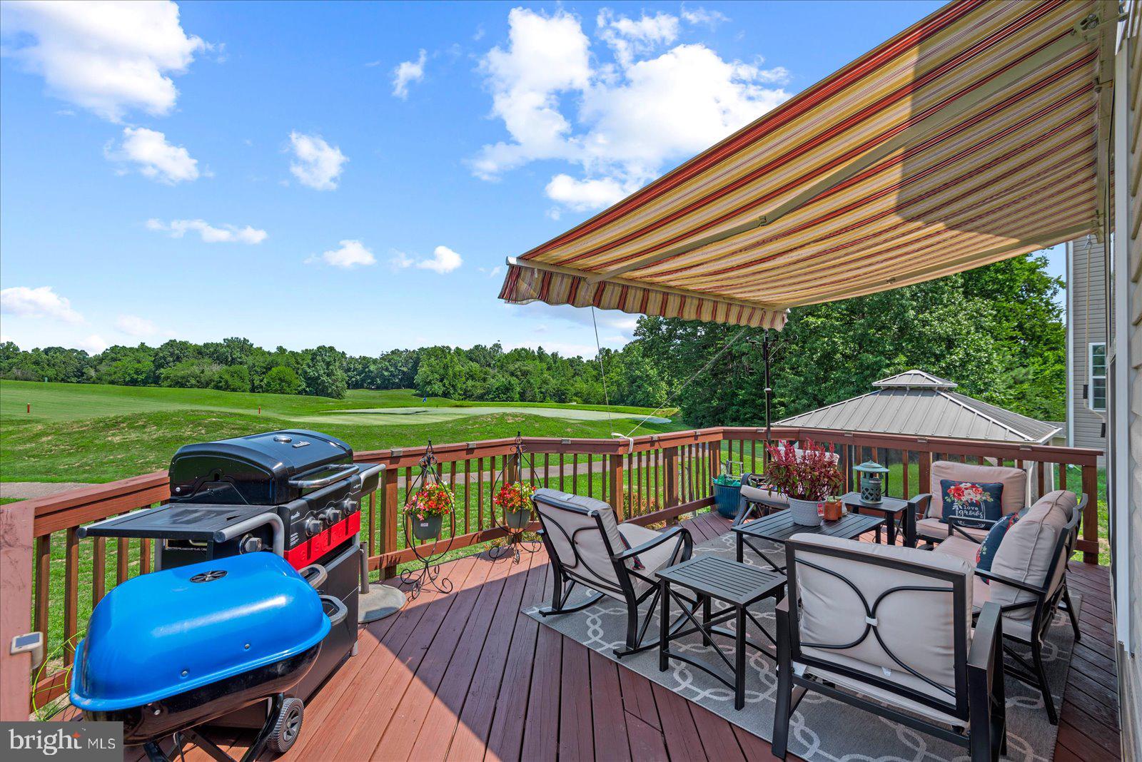 2077 Chesterfield Road Locust Grove, VA 22508 - Photo 37 of 46 Rear deck with Awning