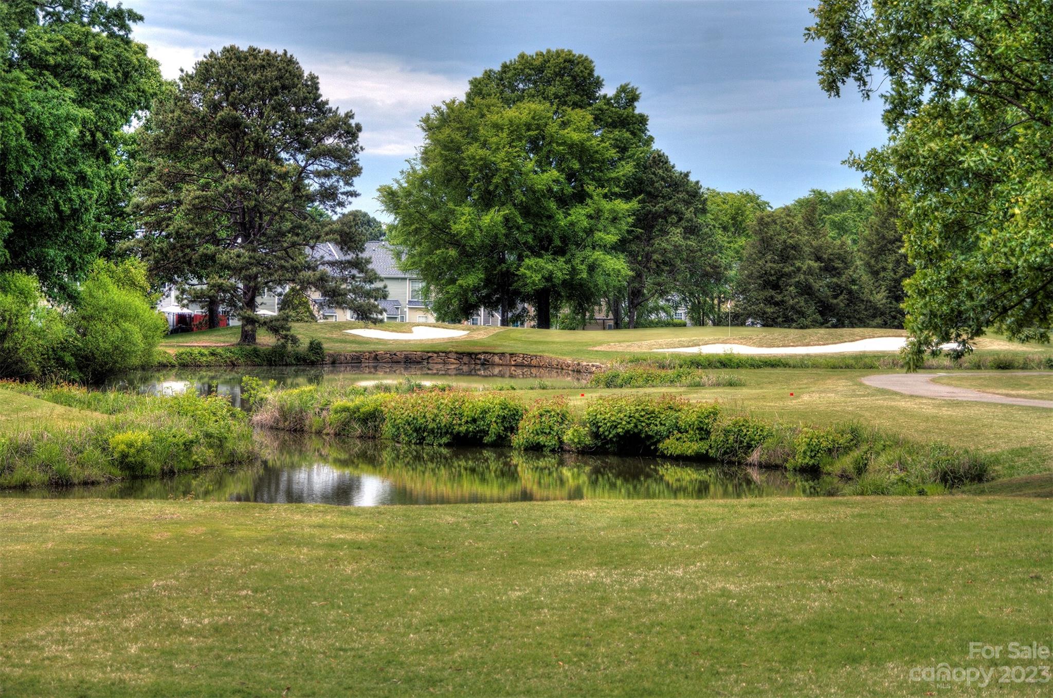 4719 Rounding Run Road Charlotte, NC 28277 - Photo 44 of 48 a view of a lake with a yard