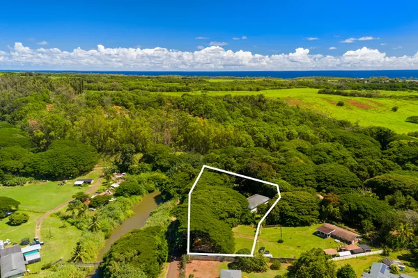 a view of an outdoor space and swimming pool
