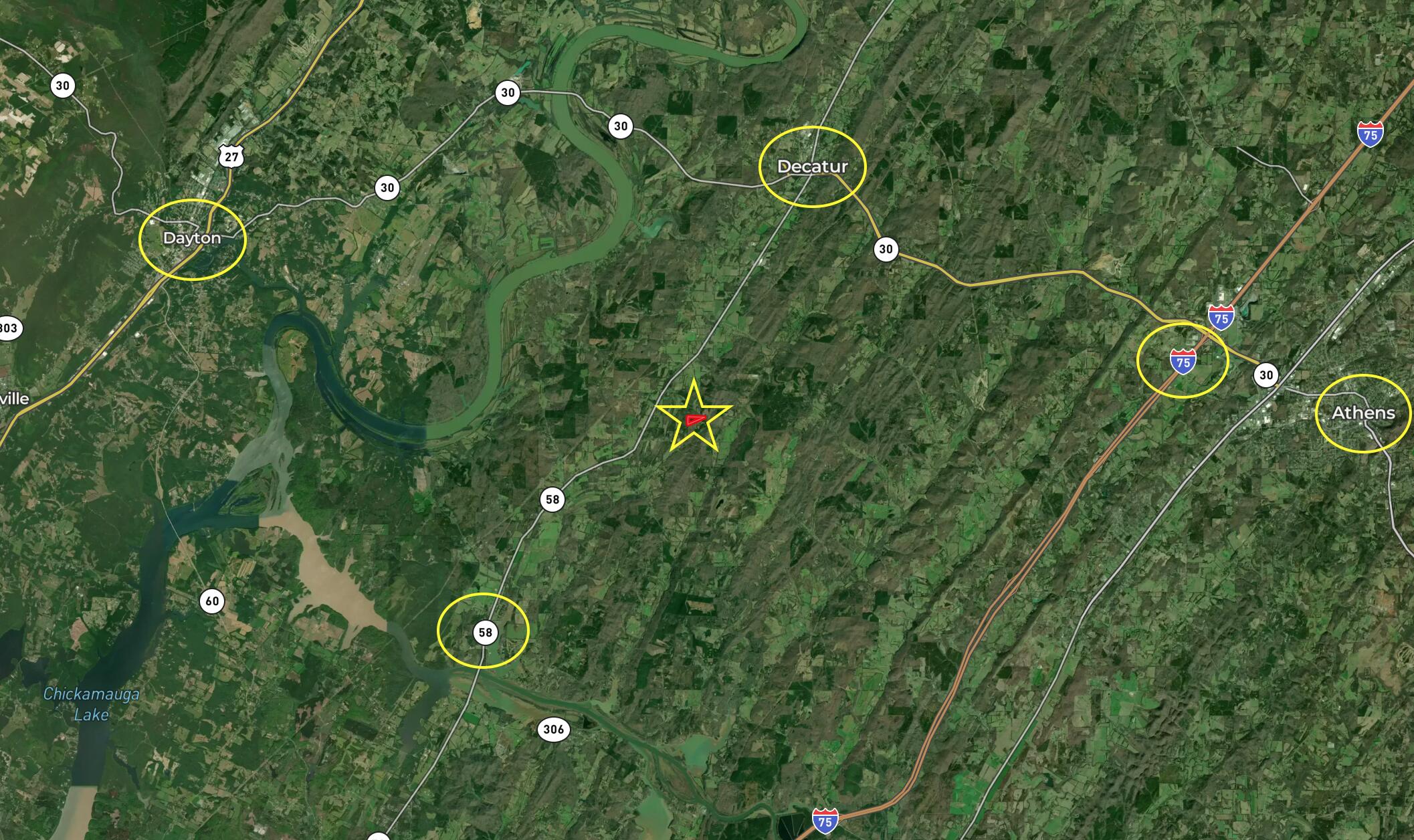 20.41 Plank Road Decatur, TN 37322 - Photo 8 of 36 Proximity Map