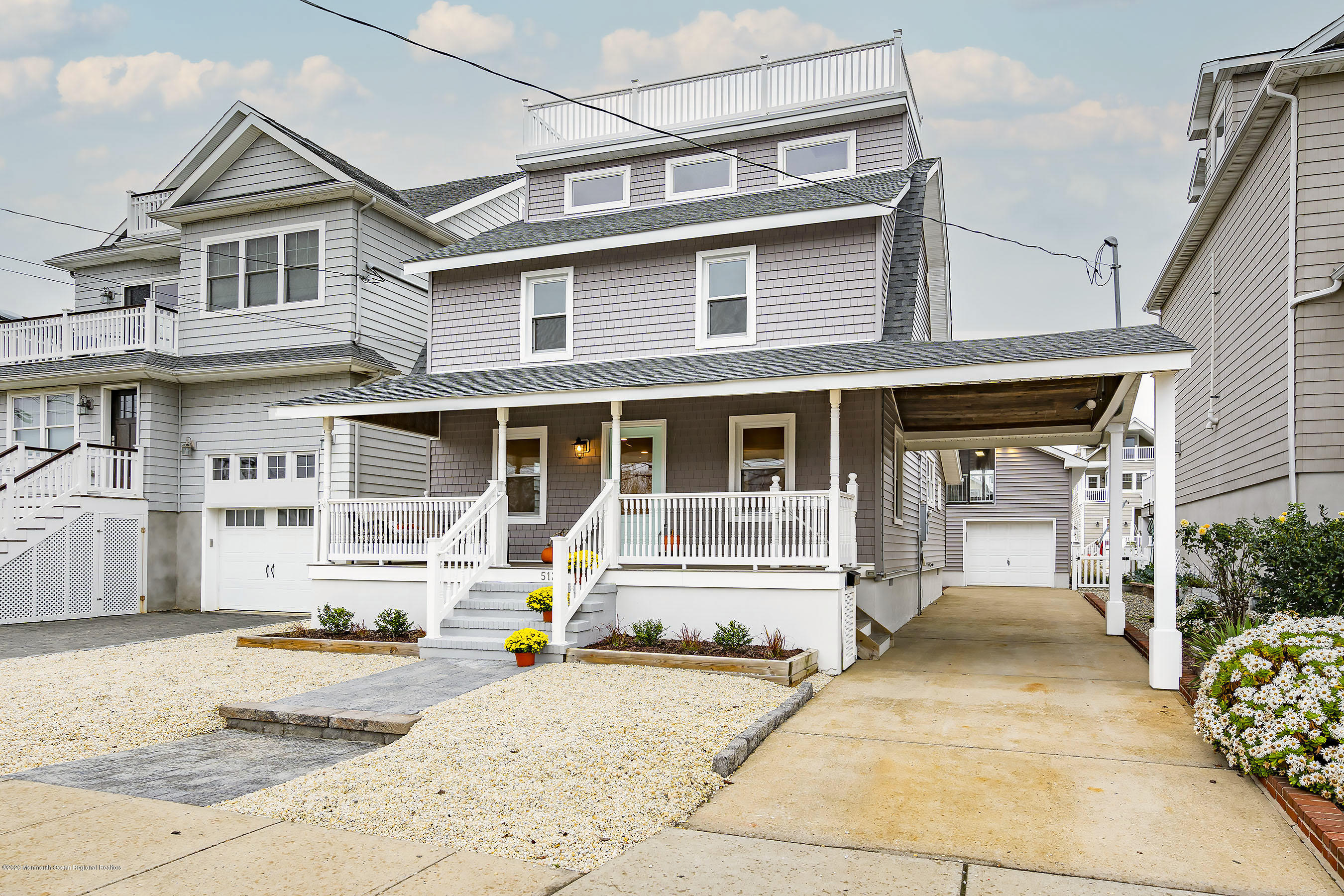 512 Brielle Road Manasquan, NJ 08736 - Photo 9 of 55 Driveway to rear garage