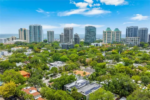 a view of city and tall buildings