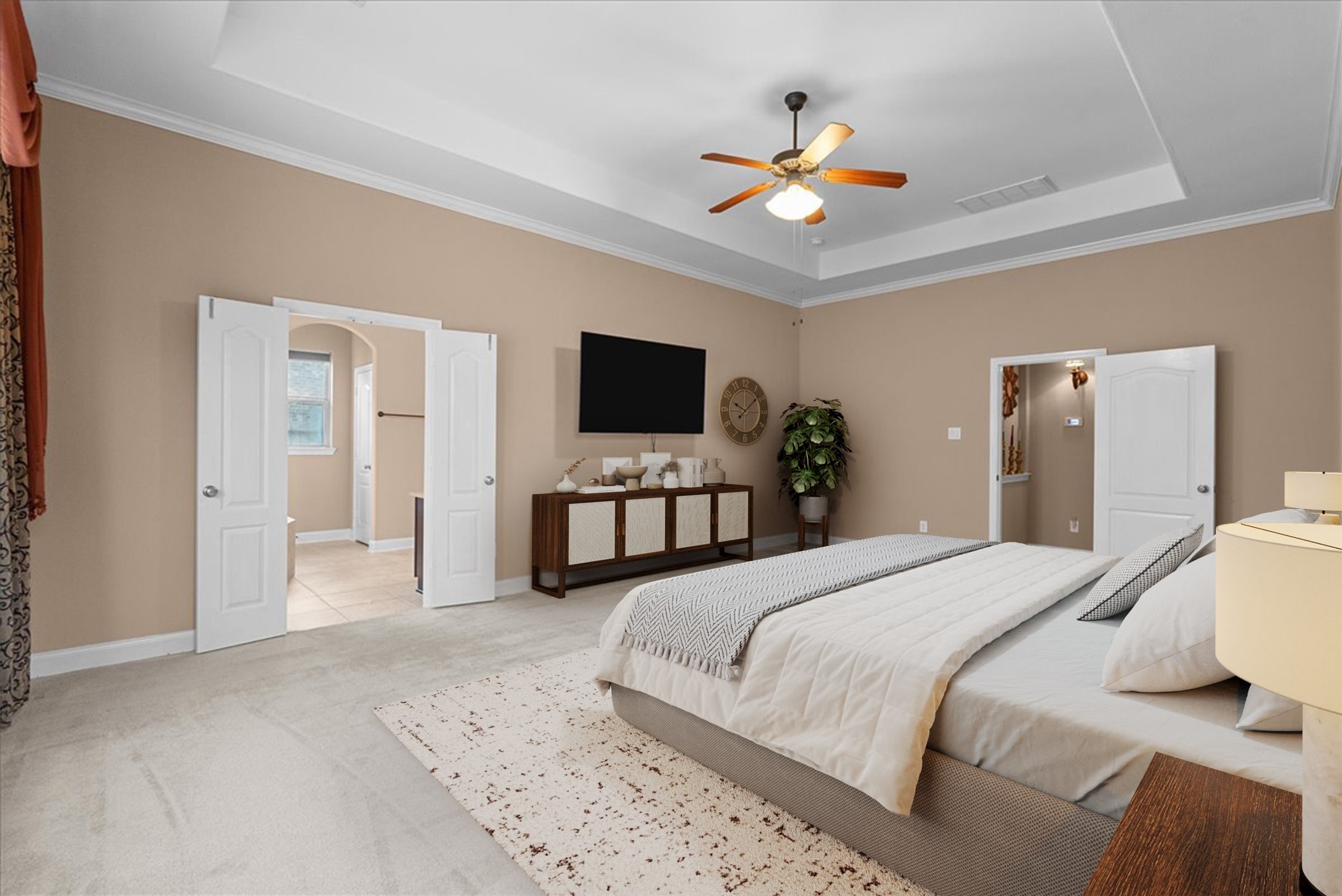 1358 Porta Rosa Lane League City, TX 77573 - Photo 20 of 48 Primary bedroom located on the first floor offers a private en-suite bath