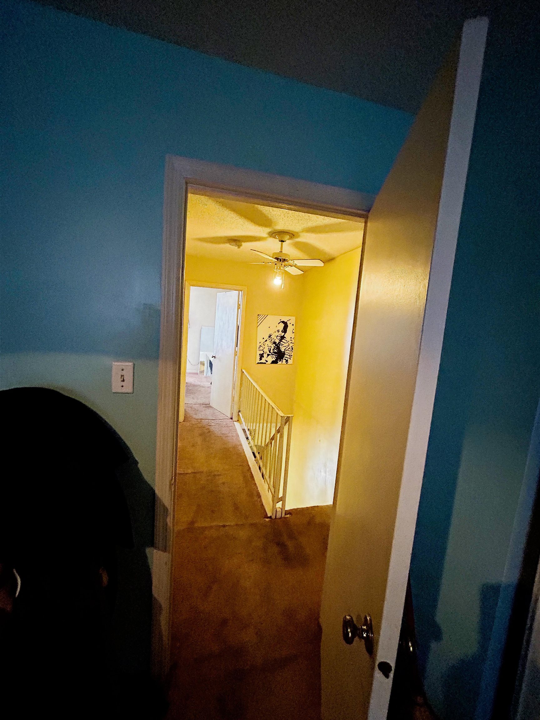 3748 Station Way Memphis, TN 38115 - Photo 8 of 11 Corridor with an upstairs landing and carpet floors