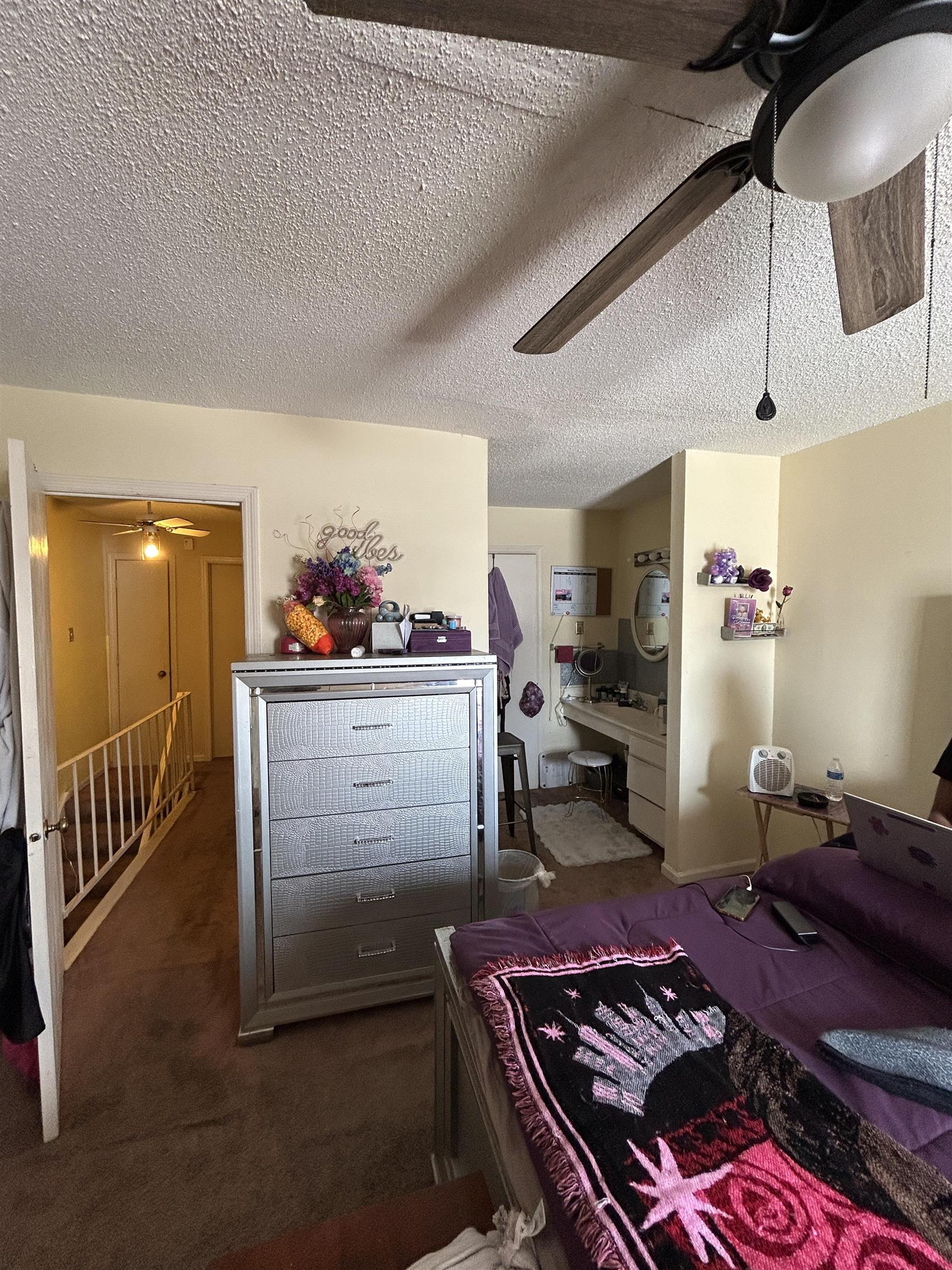 3748 Station Way Memphis, TN 38115 - Photo 10 of 11 Bedroom featuring carpet flooring and a textured ceiling