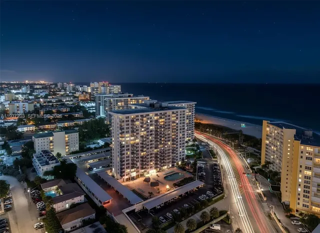 a view of city from balcony
