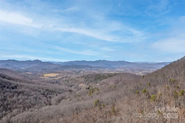 a view of a city and mountains