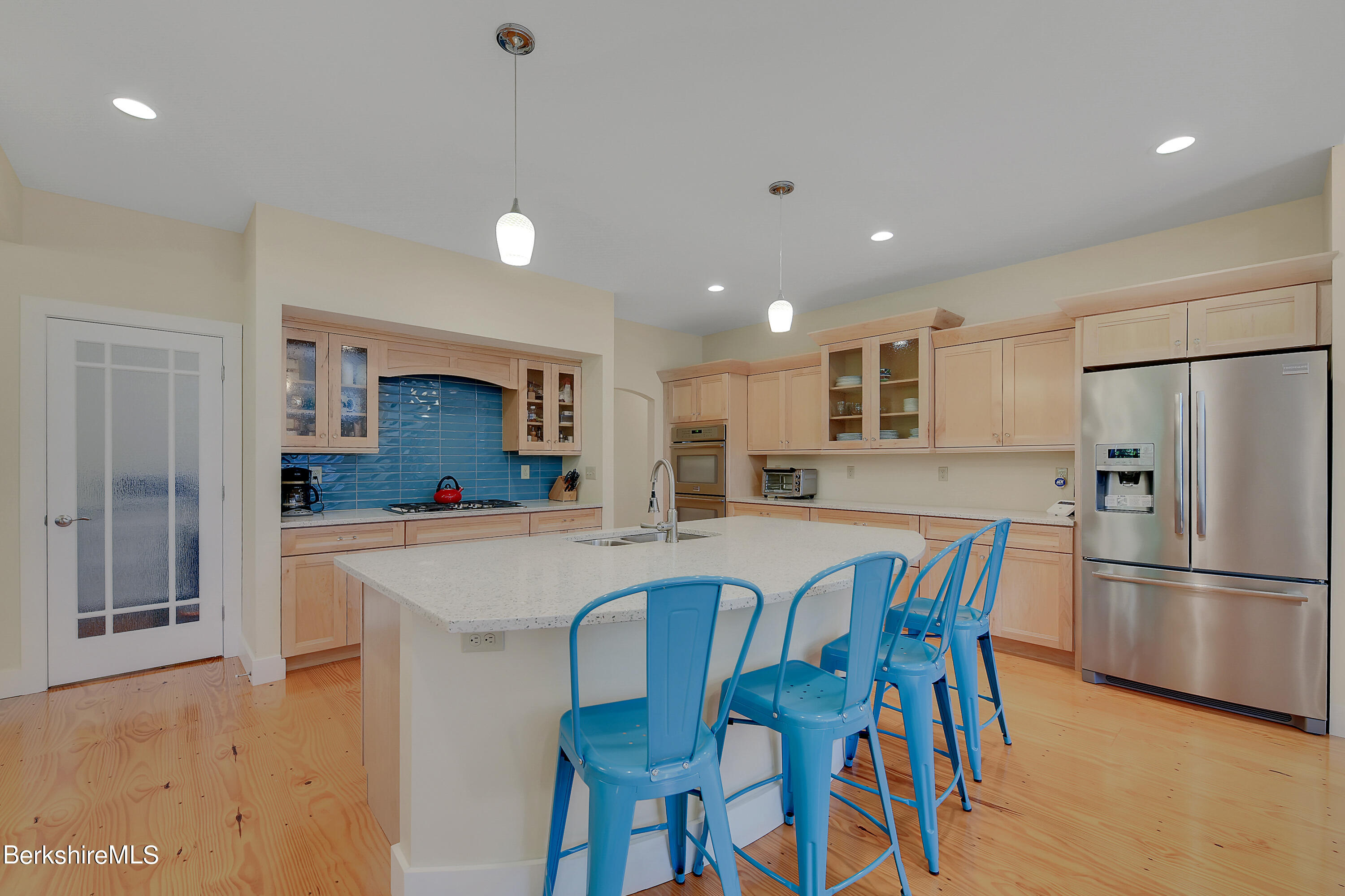583 W Road Lee, MA 01238 - Photo 4 of 37 a large kitchen with a table and chairs