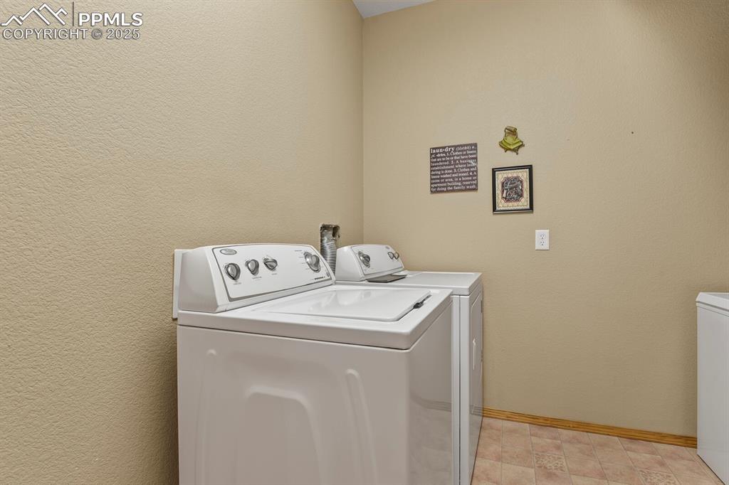 2563 Integrity Court Colorado Springs, CO 80918 - Photo 33 of 49 a utility room with dryer and washer