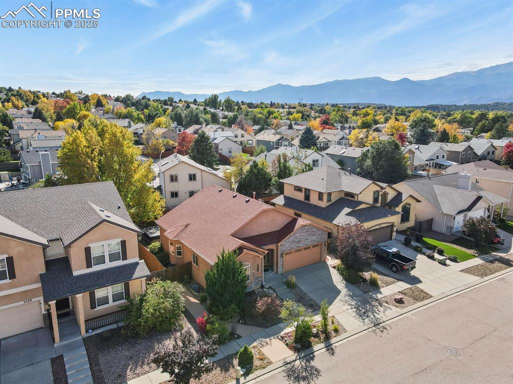 2563 Integrity Court Colorado Springs, CO 80918 - Photo 47 of 49 an aerial view of a houses with a city view