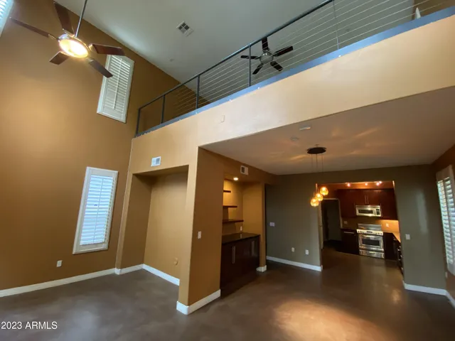 a view of a hallway with entryway