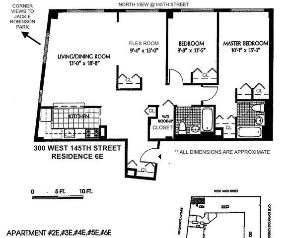 $950,000 | 300 West 145th Street, Unit 6E | Central Harlem