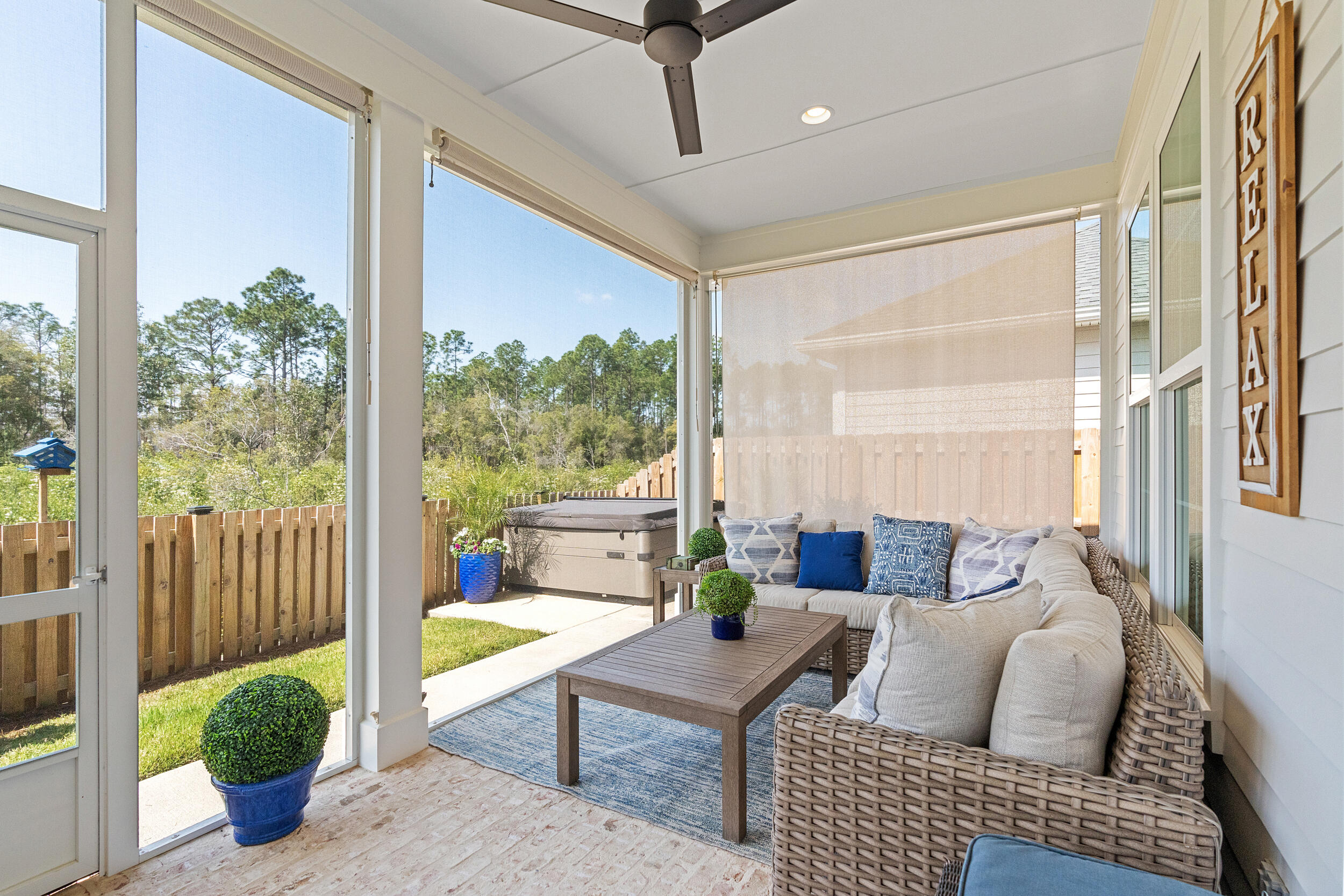 197 Suwannee Dr Inlet Beach Inlet Beach, FL 32461 - Photo 45 of 65 Large Screened Porch