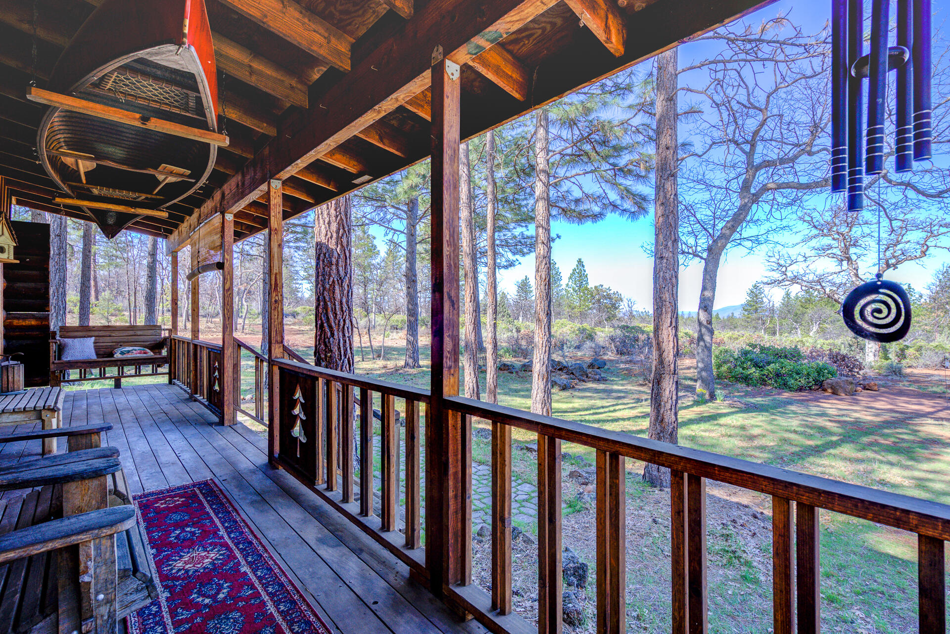 547-705 Old Hwy Road McArthur, CA 96056 - Photo 11 of 62 a view of a porch with wooden floor