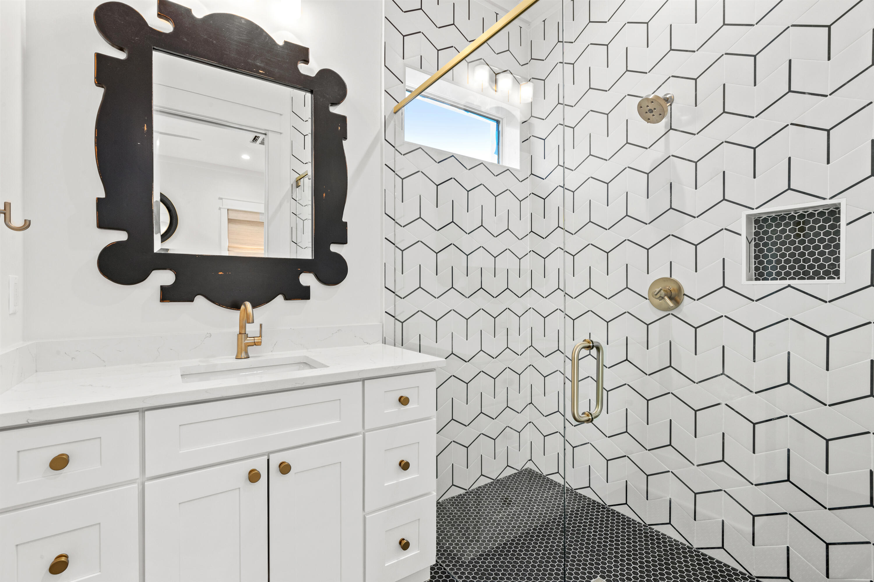 306 West Park Place Ave Inlet Beach Inlet Beach, FL 32461 - Photo 13 of 70 a bathroom with a sink and a mirror