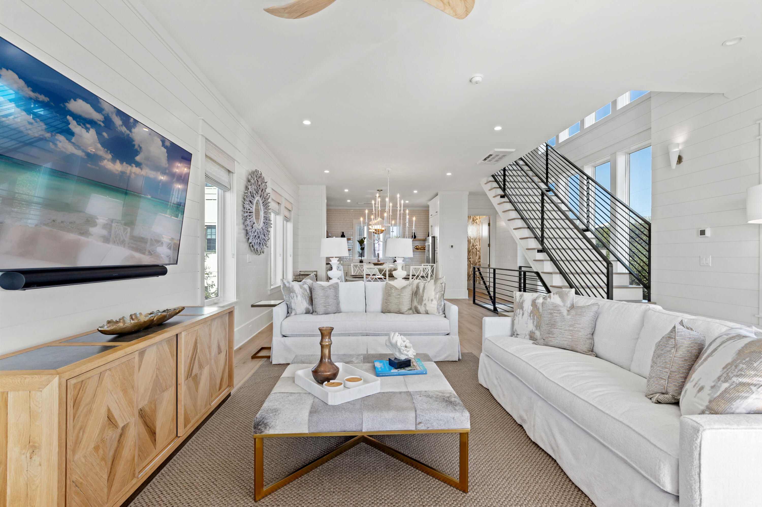 306 West Park Place Ave Inlet Beach Inlet Beach, FL 32461 - Photo 27 of 70 a living room with furniture and a flat screen tv