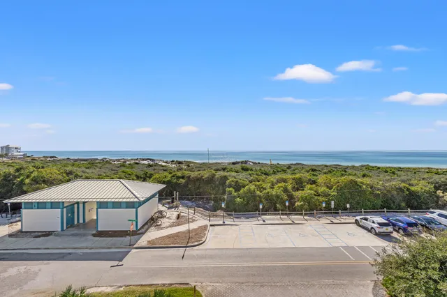 a view of ocean from a balcony
