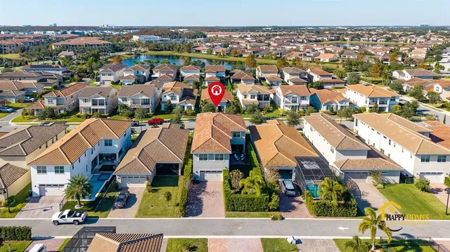 an aerial view of a city with lots of residential buildings