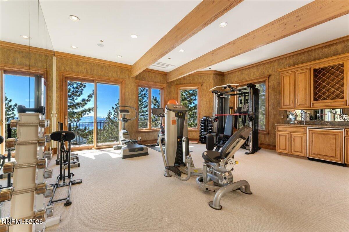 969 Fairview Boulevard Incline Village, NV 89451 - Photo 30 of 40 a view of a room with gym equipment