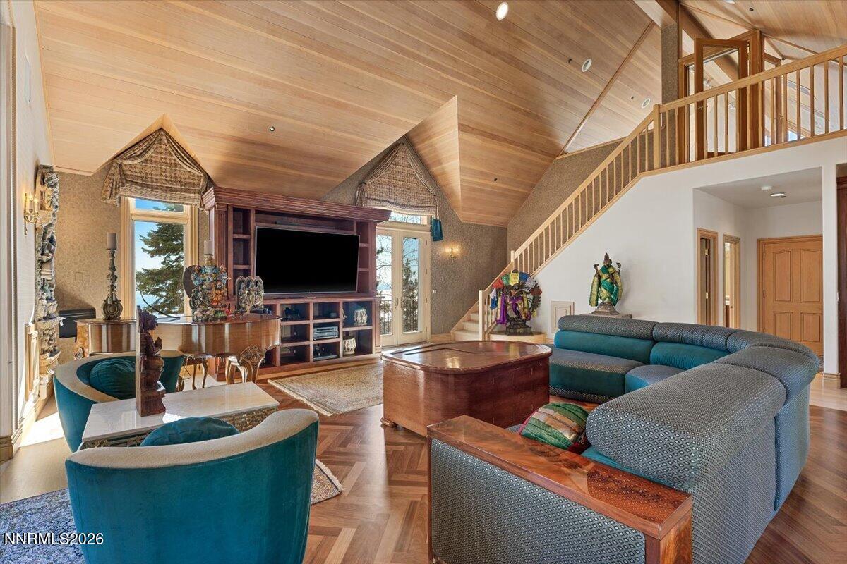 969 Fairview Boulevard Incline Village, NV 89451 - Photo 34 of 40 a living room with furniture and a flat screen tv