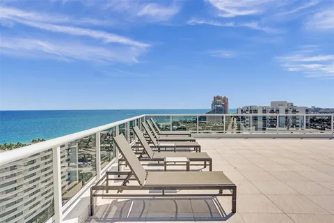 a view of city and ocean