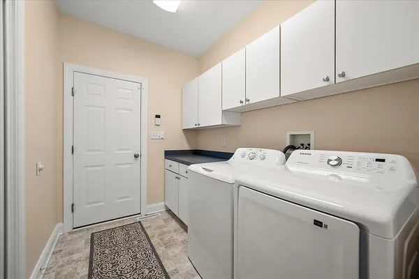 a view of a backyard with a garden