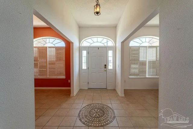 a view of an entryway door