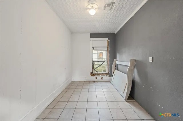 a view of an empty room