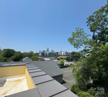a view of swimming pool from a balcony