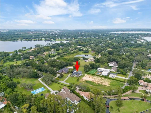 an aerial view of city