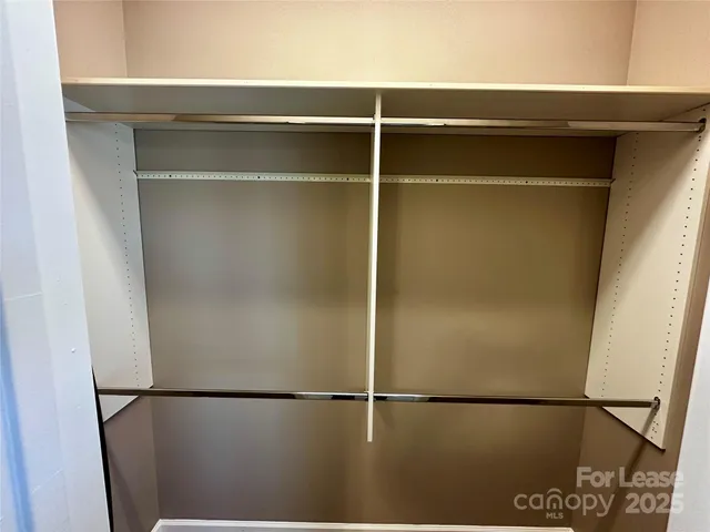 a close view of closet