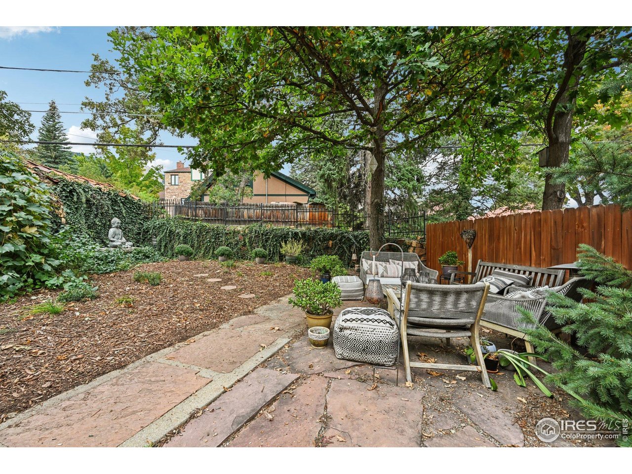 715 14th Street Boulder, CO 80302 - Photo 35 of 43 a view of a backyard with sitting area