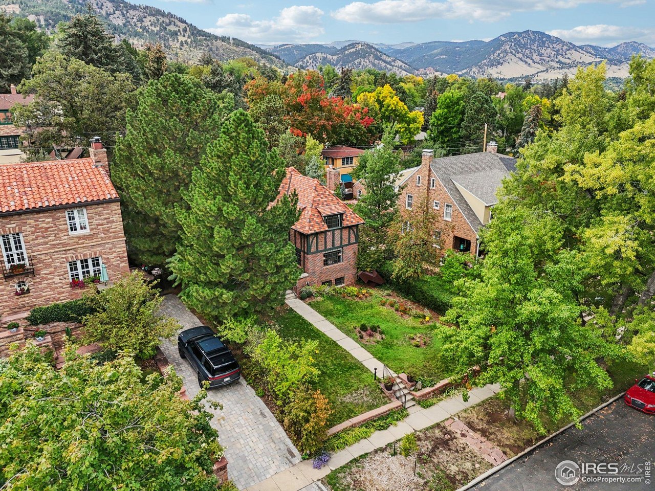 715 14th Street Boulder, CO 80302 - Photo 37 of 43 an aerial view of a house with a garden