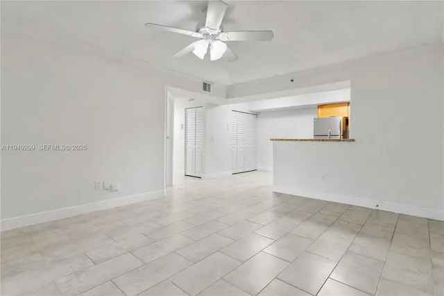 a view of an empty room