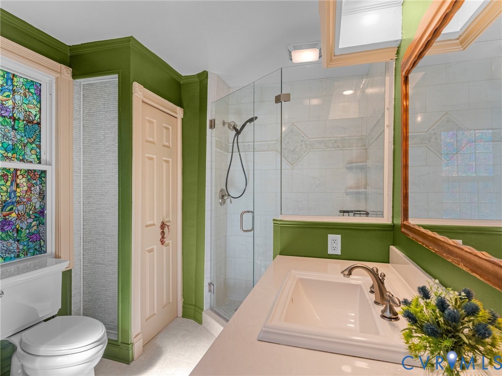 2720 Osborne Road Chester, VA 23831 - Photo 26 of 54 Bathroom featuring a glass-enclosed shower, single