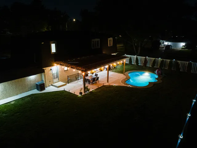 a view of a balcony with an outdoor space