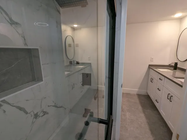 a bathroom with a sink and a toilet