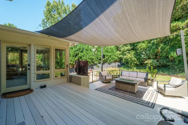 swimming pool view with seating space