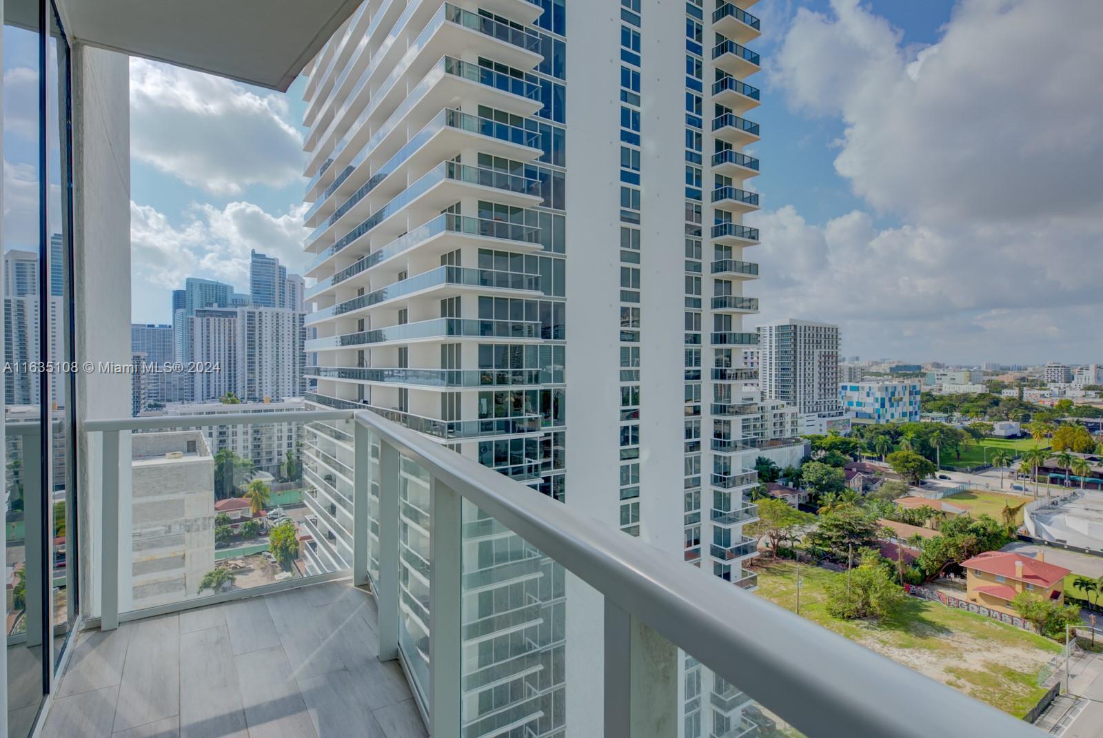601 Northeast 27th Street, Unit 1502 Miami, FL 33137 - Photo 28 of 61 a city view from a balcony