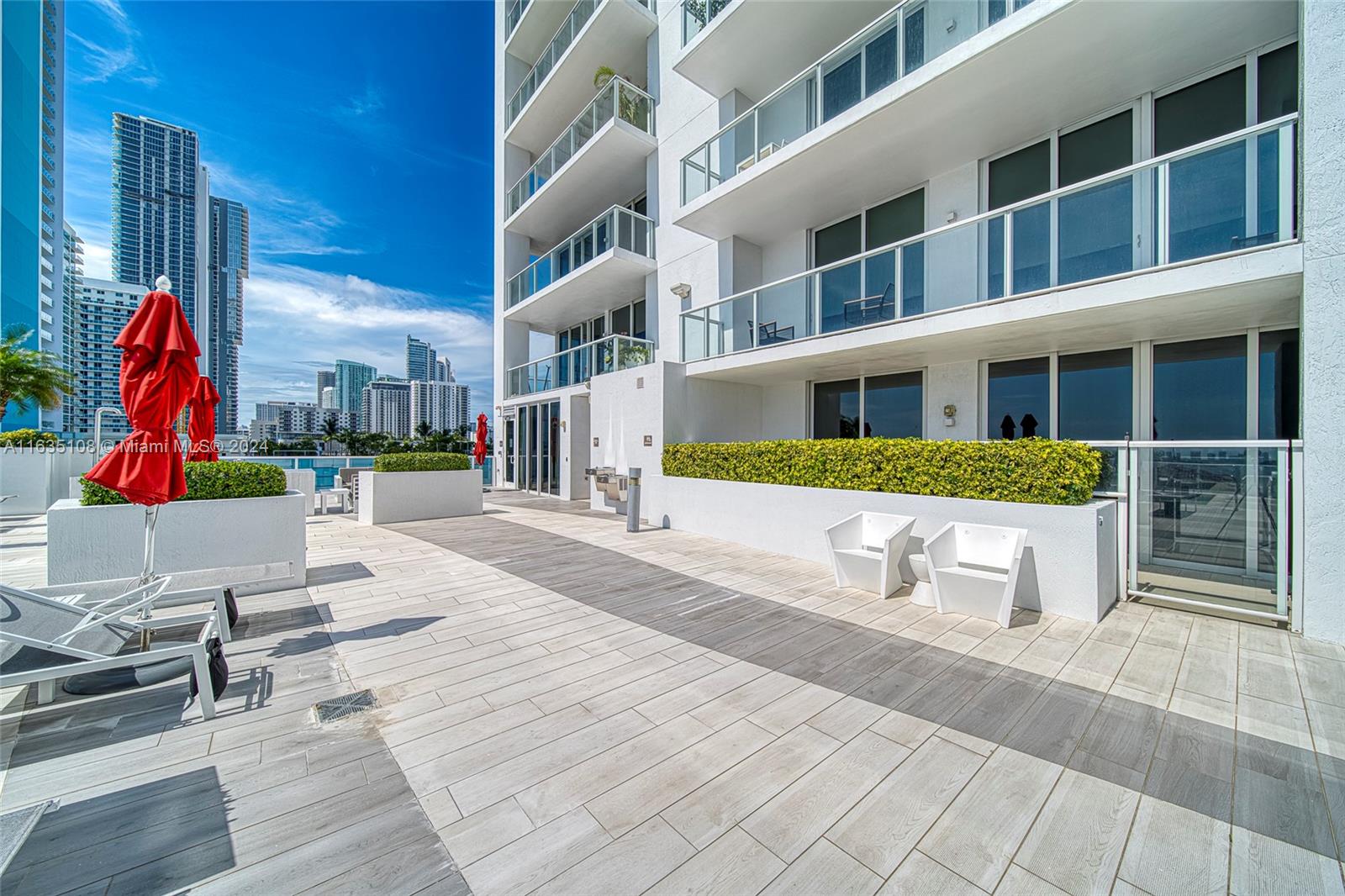 601 Northeast 27th Street, Unit 1502 Miami, FL 33137 - Photo 31 of 61 a view of outdoor space with seating area