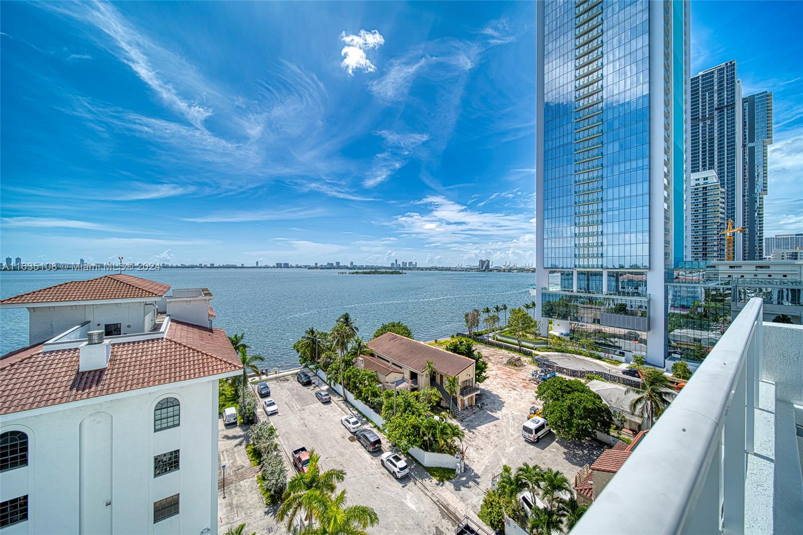 601 Northeast 27th Street, Unit 1502 Miami, FL 33137 - Photo 34 of 61 a view of a lake from a balcony