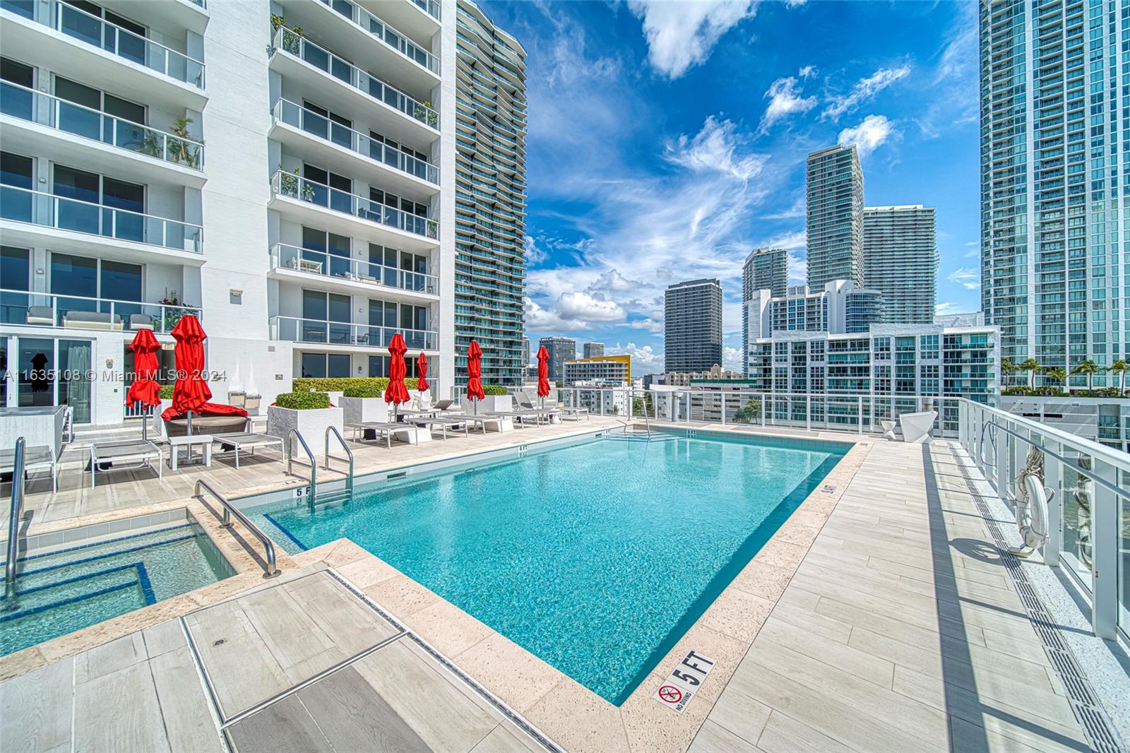601 Northeast 27th Street, Unit 1502 Miami, FL 33137 - Photo 39 of 61 a view of swimming pool with outdoor seating
