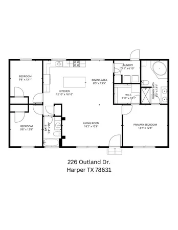 a picture of a floor plan