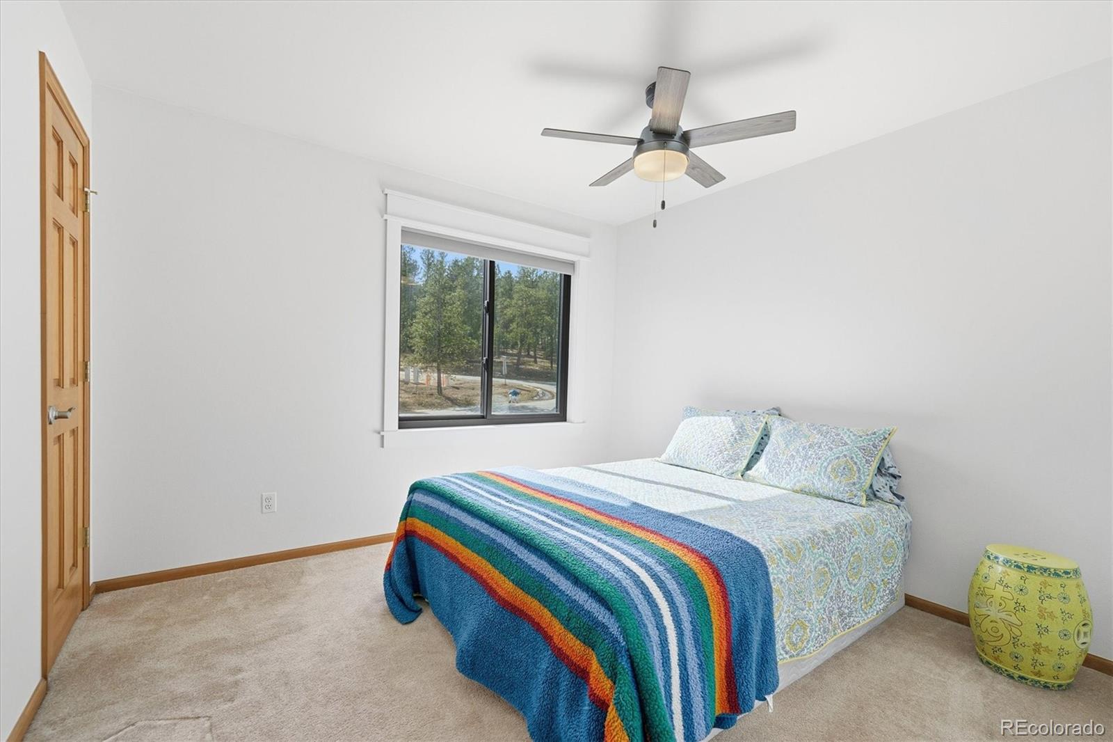 2565 Nova Road Pine, CO 80470 - Photo 27 of 50 a bedroom with a bed and a window