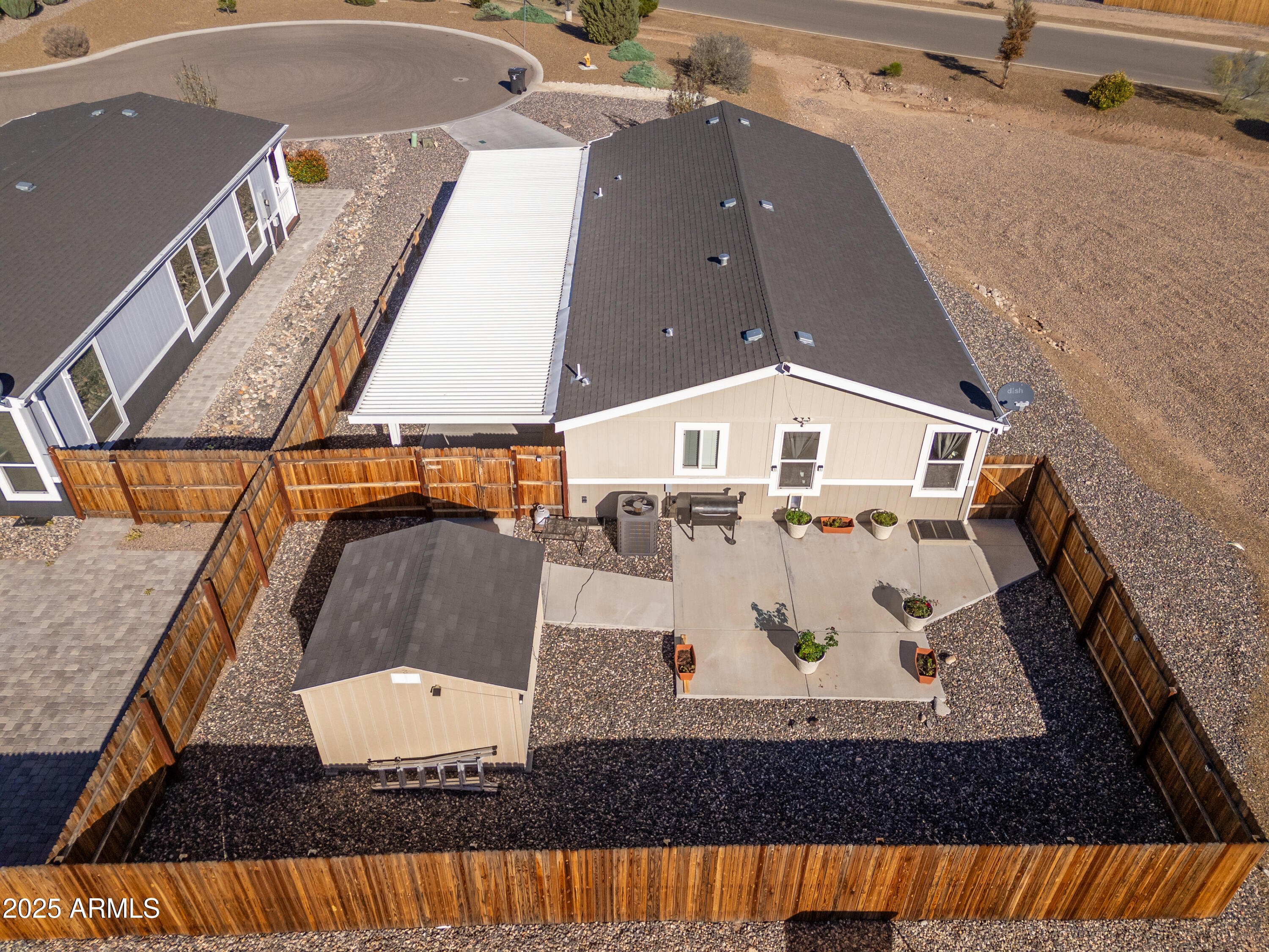 1033 Wheeler Road Camp Verde, AZ 86322 - Photo 37 of 51 an aerial view of a house with a yard