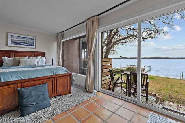 a room with table and chairs