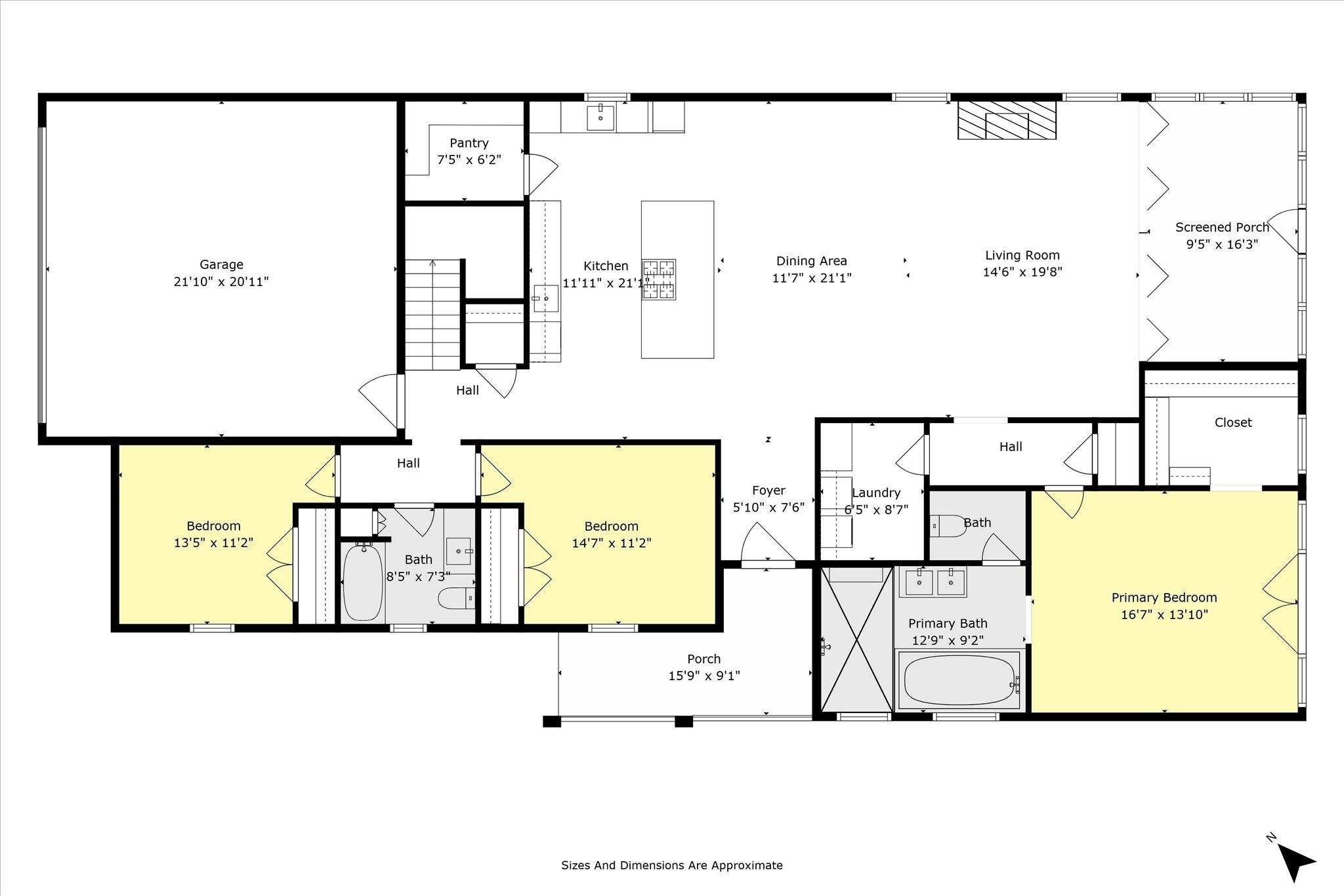 3400 Rue Royal Mobile, AL 36693 - Photo 32 of 33 View of floor plan / room layout