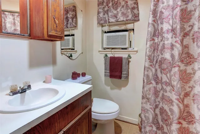 a bathroom with a sink and a toilet