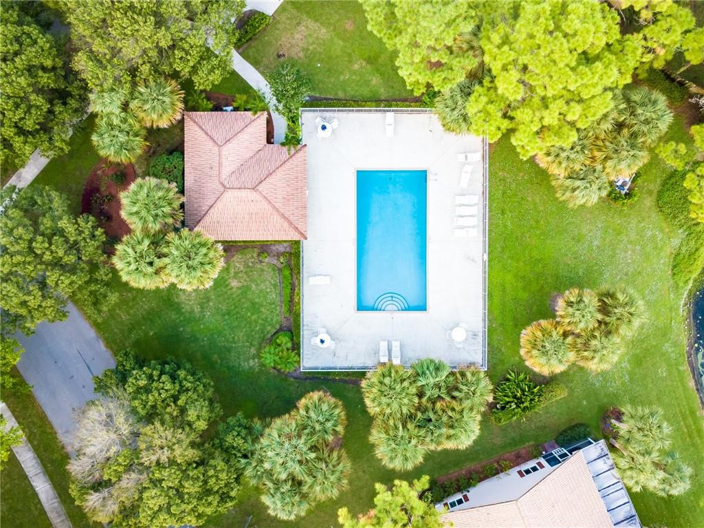 1315 Sabal Lakes Road Delray Beach, FL 33445 - Photo 34 of 38 an aerial view of a house with a yard basket ball court and outdoor seating